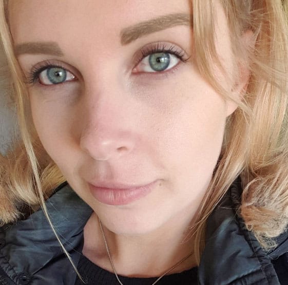 Close up shot of young woman
